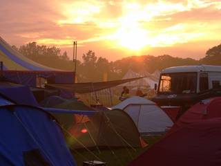 Abendstimmung am Camp