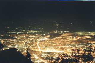 Salzburg bei Nacht vom Gaisberg