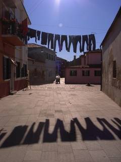 Wäscheleine auf Burano