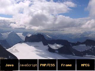 Blick vom Galdhøppigen (höchster Berg Norwegens)