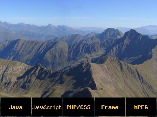 Blick von der Hirzer Spitze (Südtirol; Blick u.a. auf Meran)