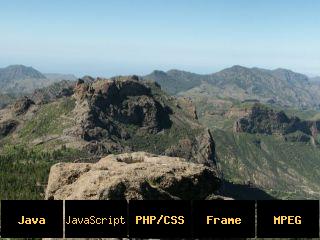 Blick vom Roque Nublo nach Westen, Gran Canaria